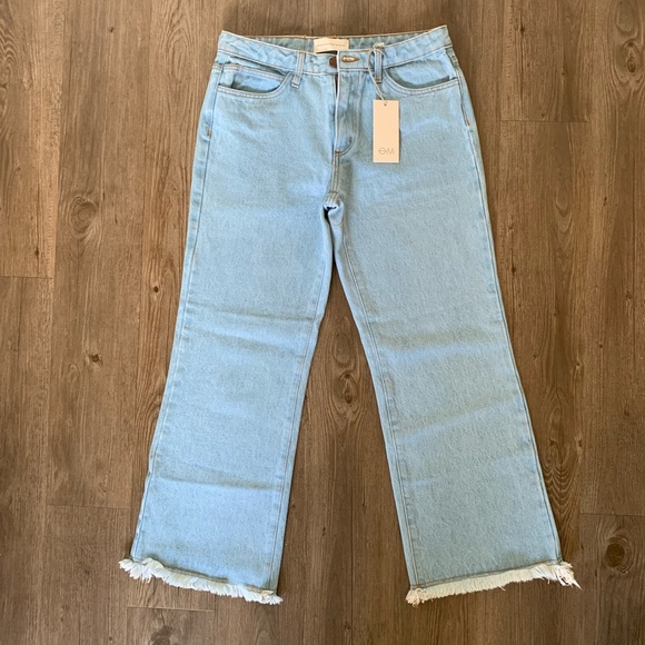 NWT Objects Without Meaning frayed flare jeans - Picture 3 of 11